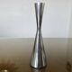 Series of 3 Scandinavian "diabolo" candlesticks in aluminum 1970