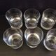 Set of 6 Sèvre crystal whiskey glasses