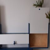 Wall-mounted wooden shelf