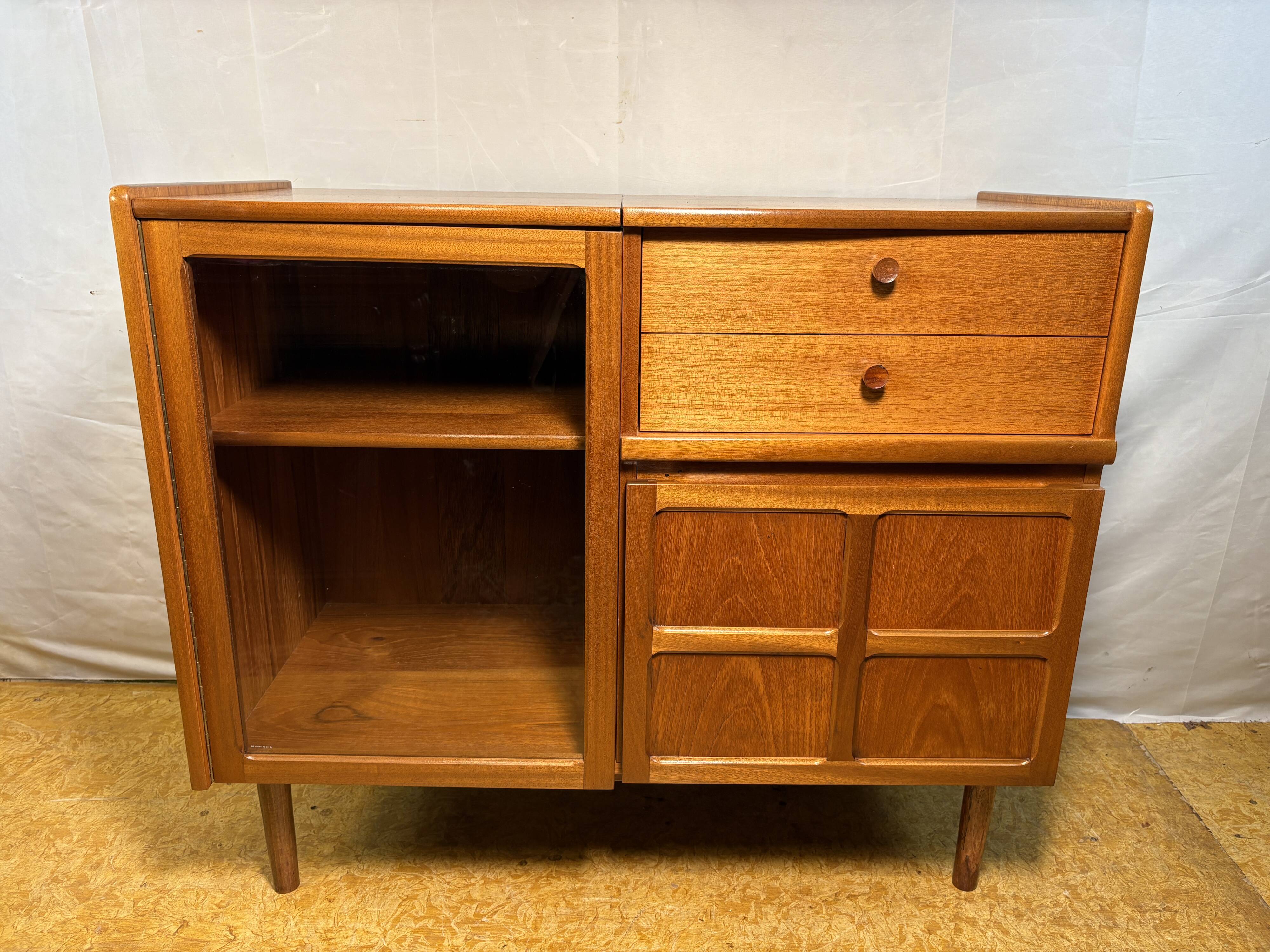 Vintage Retro Nathan Teak Music Cabinet | Circa 1960 | Mid-Century Design