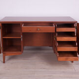 Art Deco Freestanding Teak Desk, 1960s