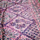 Tapis berbère Beni Mguild Red Seventies 4m sur 2m10