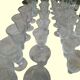 Set of 40 La Rochère Amitier crystal glasses from the 19th century + 8 replacements