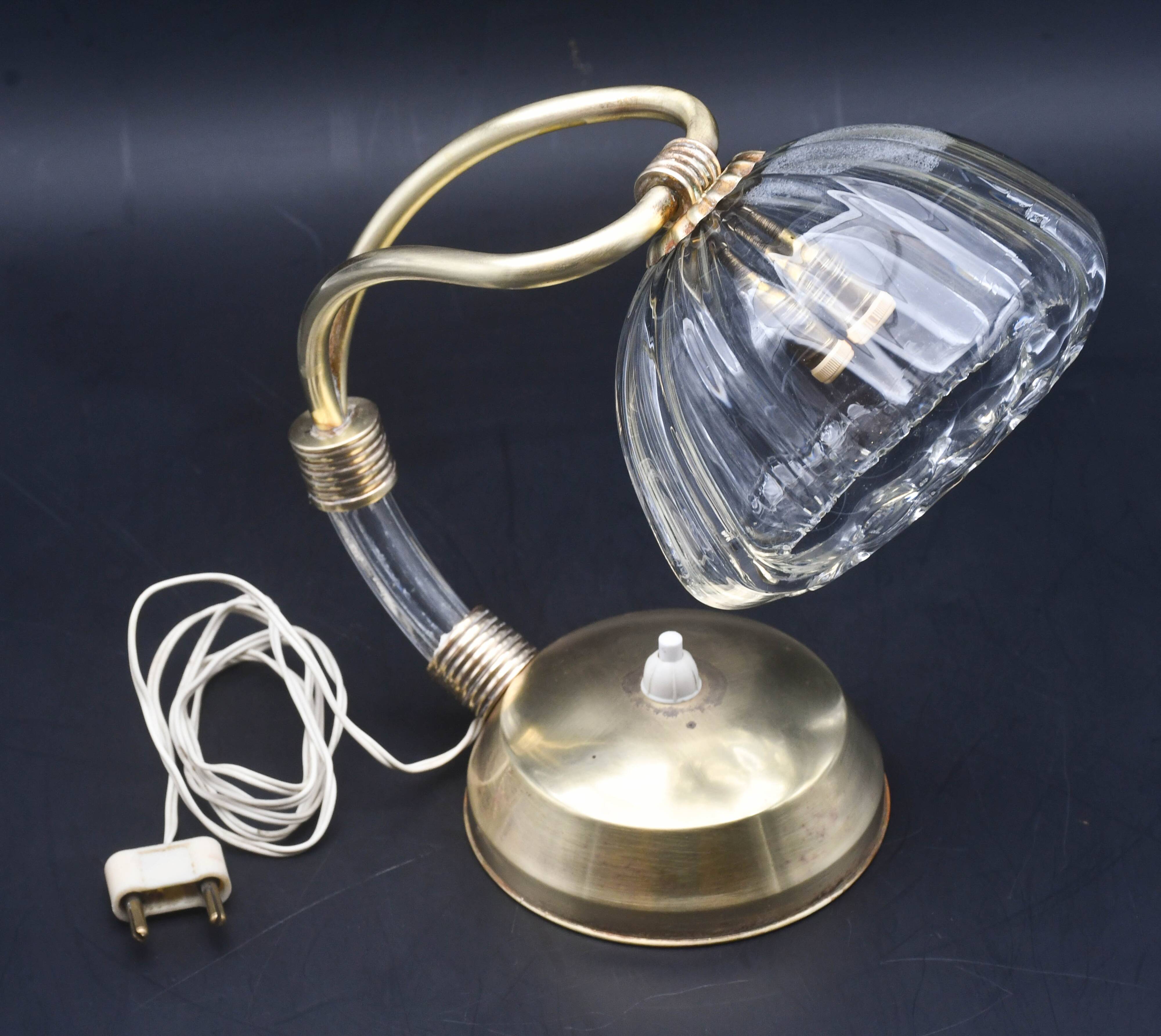 Art Decò Murano Glass Barovier e Toso Table Lamp, 1940