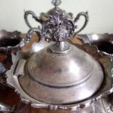 Art Nouveau - Coffee or tea service "W" - silver plated metal - Germany