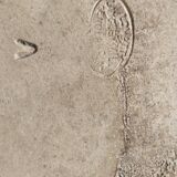 Beige earthenware pitcher, 19th century English pitcher, Lovatt Langley