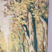 Bright walk, oil on paper signed Vero Cim.