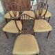 Rare, Victorian chairs nineteenth century. Vintage English hepplewhite chairs