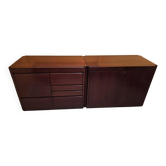 Sideboard with Doors in Rosewood by Angel Mangiarotti for Molteni, 1960s
