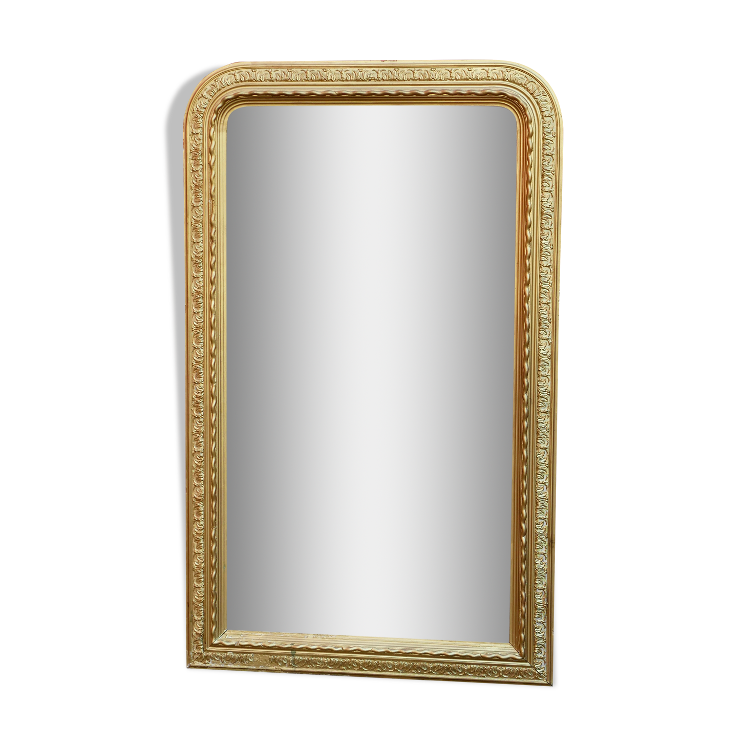 Large old gilded mirror 84x139cm