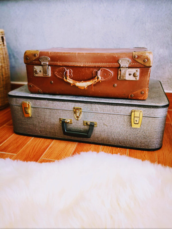 Grey suitcase