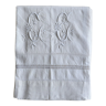 Ancient mestizo sheet embroidered