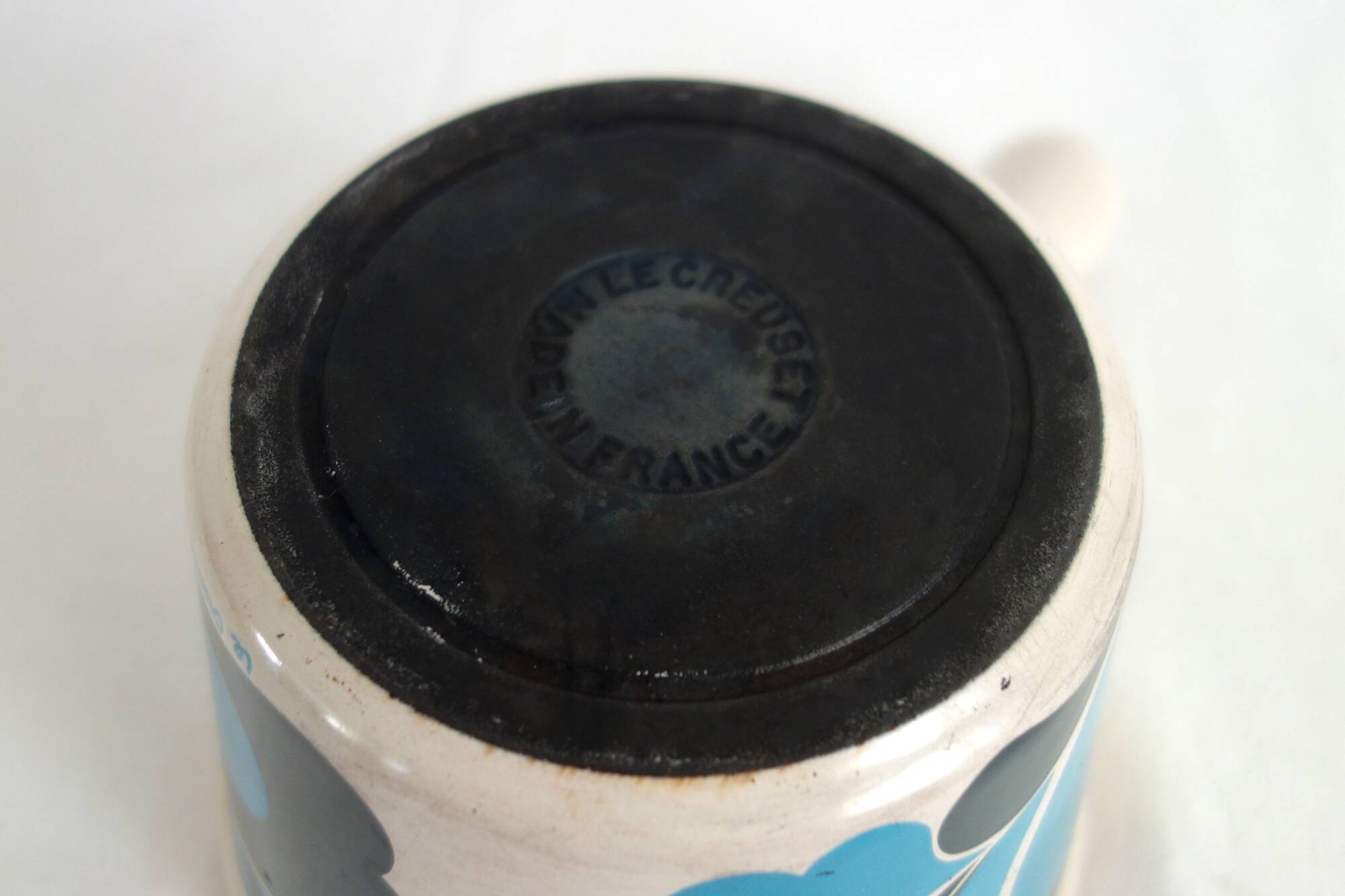 Le Creuset enameled cast iron fondue pot, 1970s