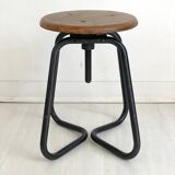 Height-adjustable industrial stool