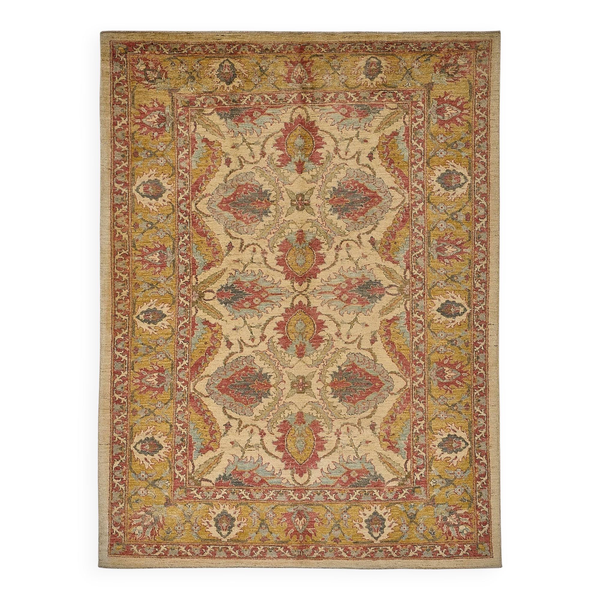 Turkish Handknotted Wool Oushak Rug 180 cm x 240 cm