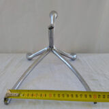 Chrome and blue seventies candlestick