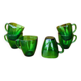 6 vintage Vereco coffee cups