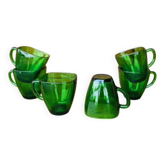 6 vintage Vereco coffee cups
