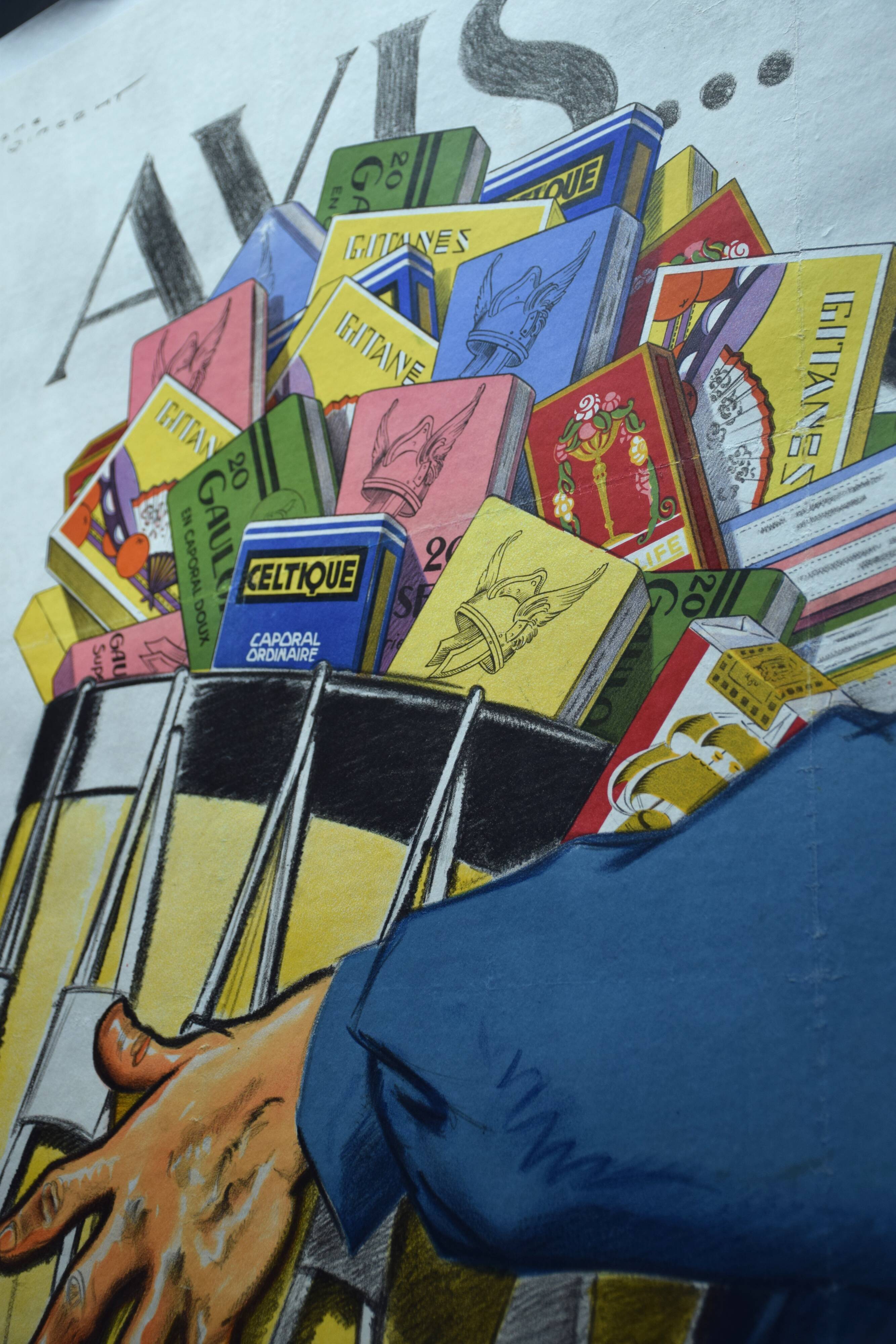 Poster "Smoke the cigarettes of the French Board" - 1935