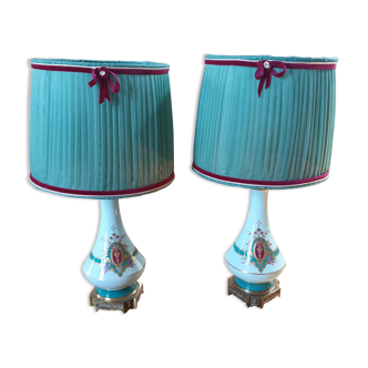 Pair of antique lamps