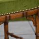 Piano stool/bamboo effect wooden footrest