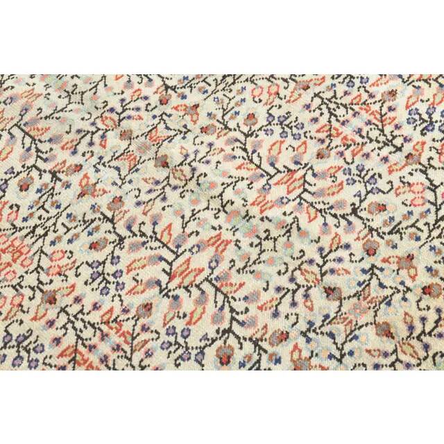 1970s Turkish Oushak Handmade Wool Cotton Orange Area Rug 199x291