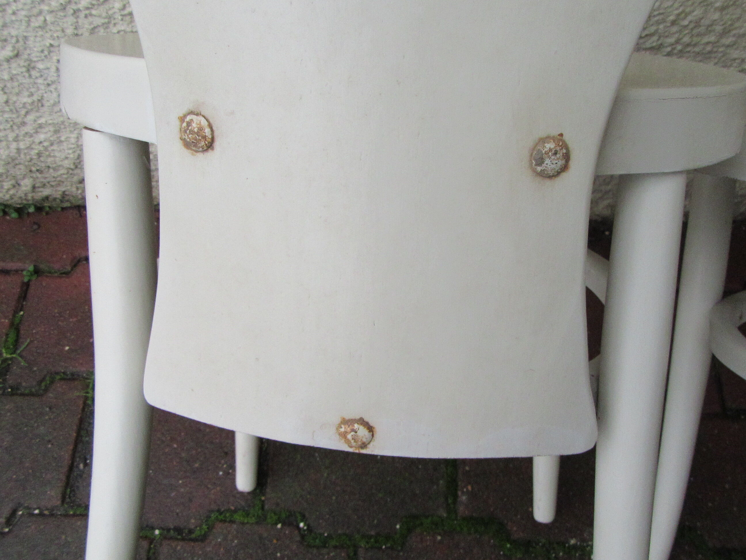 Pair chairs bauman model white Seagull