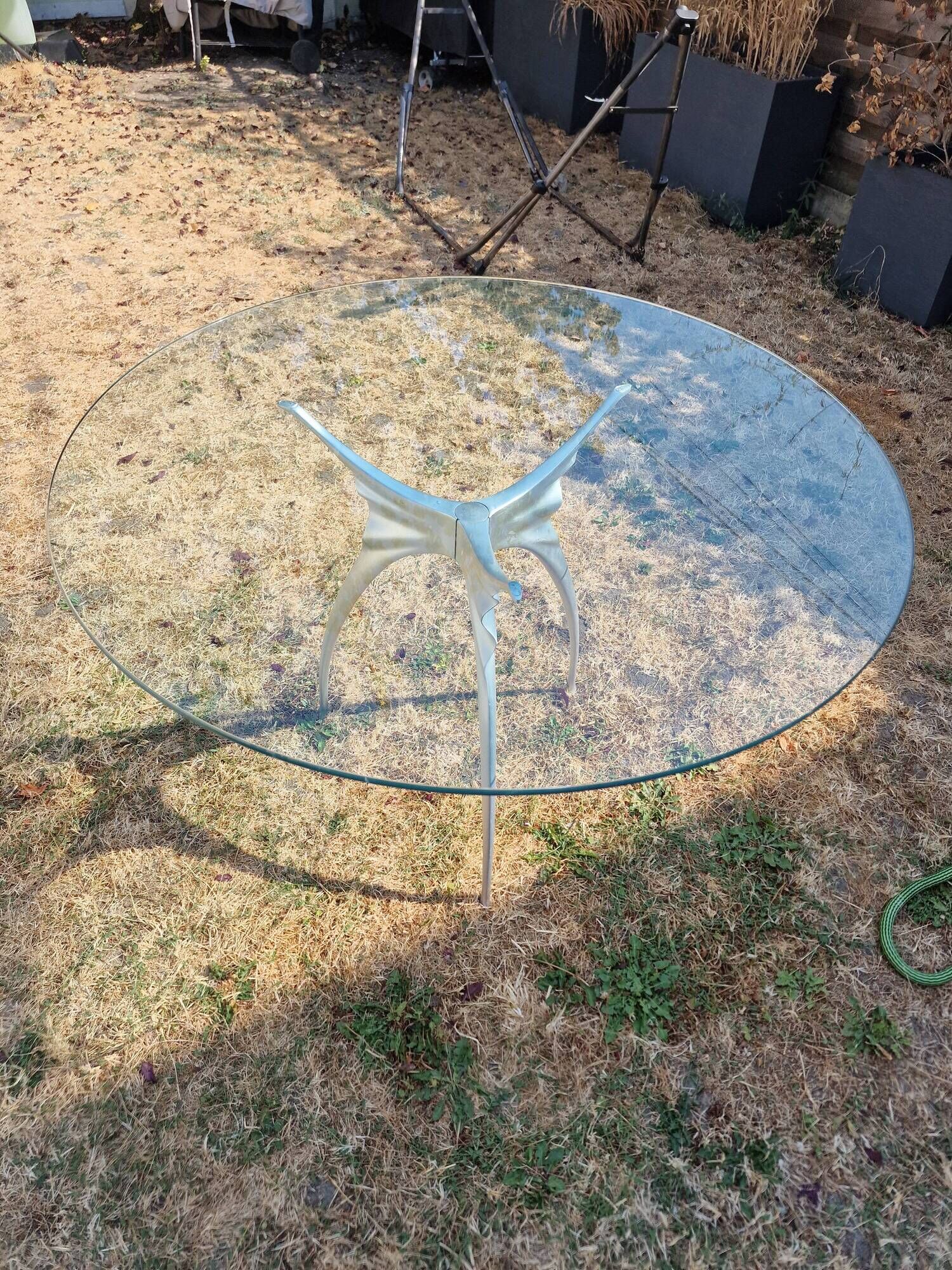 Vintage round table "Errance" - Bernard Dequet