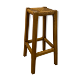 Tabouret chêne paille