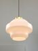 Mid-Century Italian Opaline and Brass Pendant Lamp