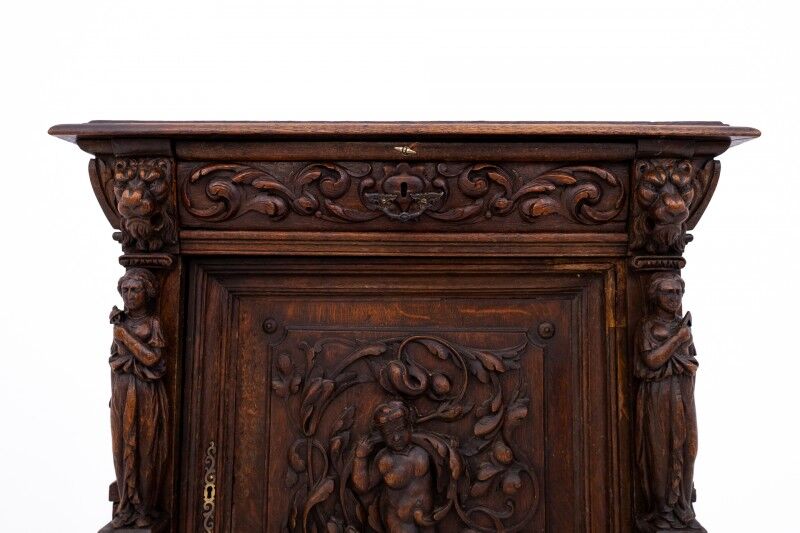 Carved chest of drawers, France, circa 1840.
