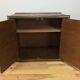 2-door woven rattan dresser, 70s