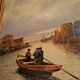 Painting by Fernand Weil "Seen on the port"
