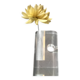 Vase vintage en acrylique transparent, Italie