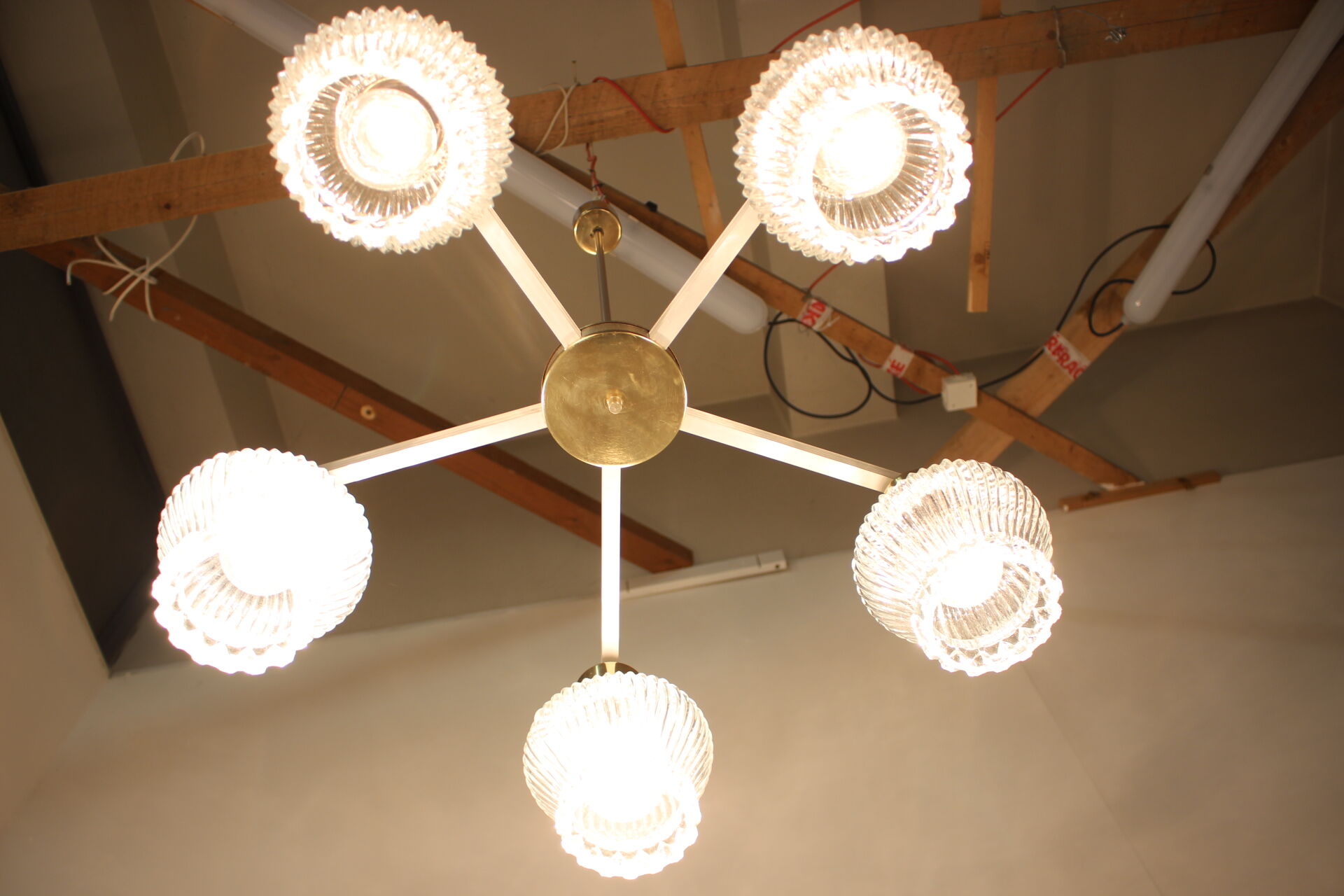 Chandelier Kamenicky Senov,1970