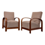 Fauteuils Art Déco hongrois, modèle 445, Szék és Faárugyár, Hongrie 1930