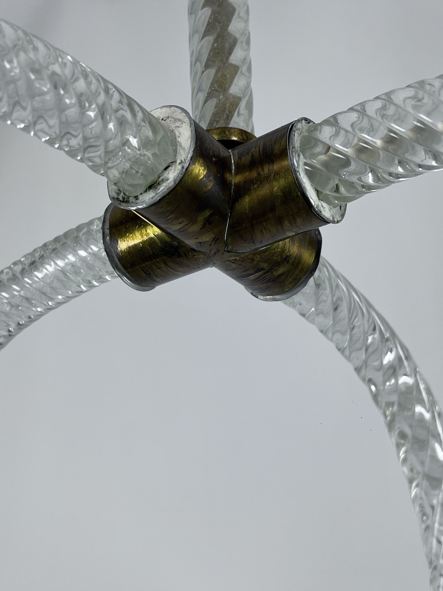 Ercole Barovier Murano glass pendant lamp Italy 1930s