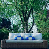 Coussin crochet vintage