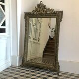Pediment fireplace mirror 70x120cm
