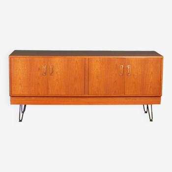 Long Restored Teak Retro 1960s G Plan Fresco Sideboard On Hairpin Legs