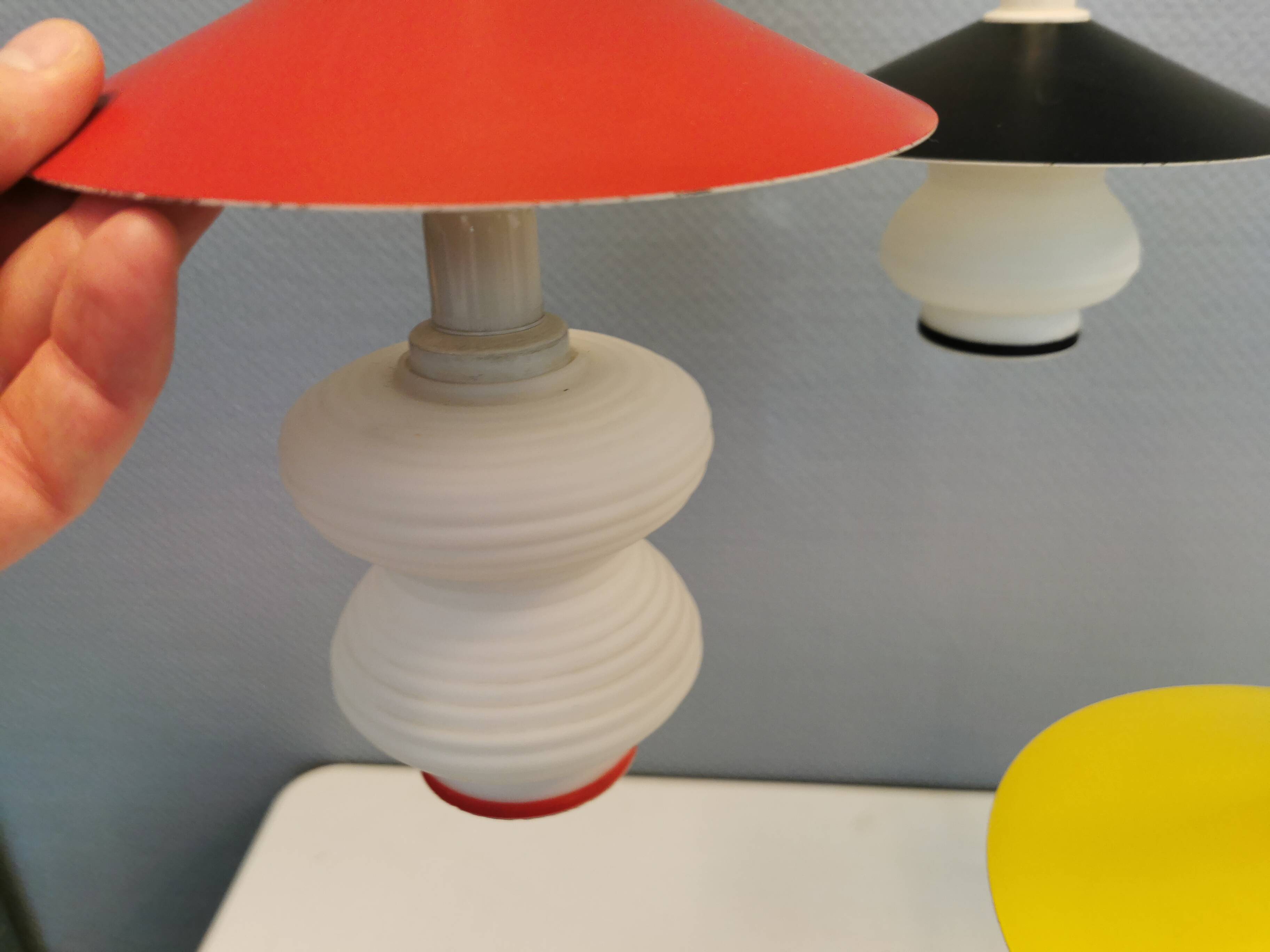 Hanging lamp from the 1950s, several places attributed to Bent Karlby.