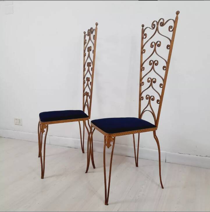Pair of vintage chairs, design Pier Luigi Colli