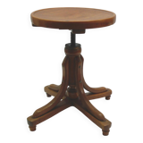 Tabouret de piano / tabouret pivotant, J. & J. Kohn company, tabouret ancien en bois courbé, vers 1900