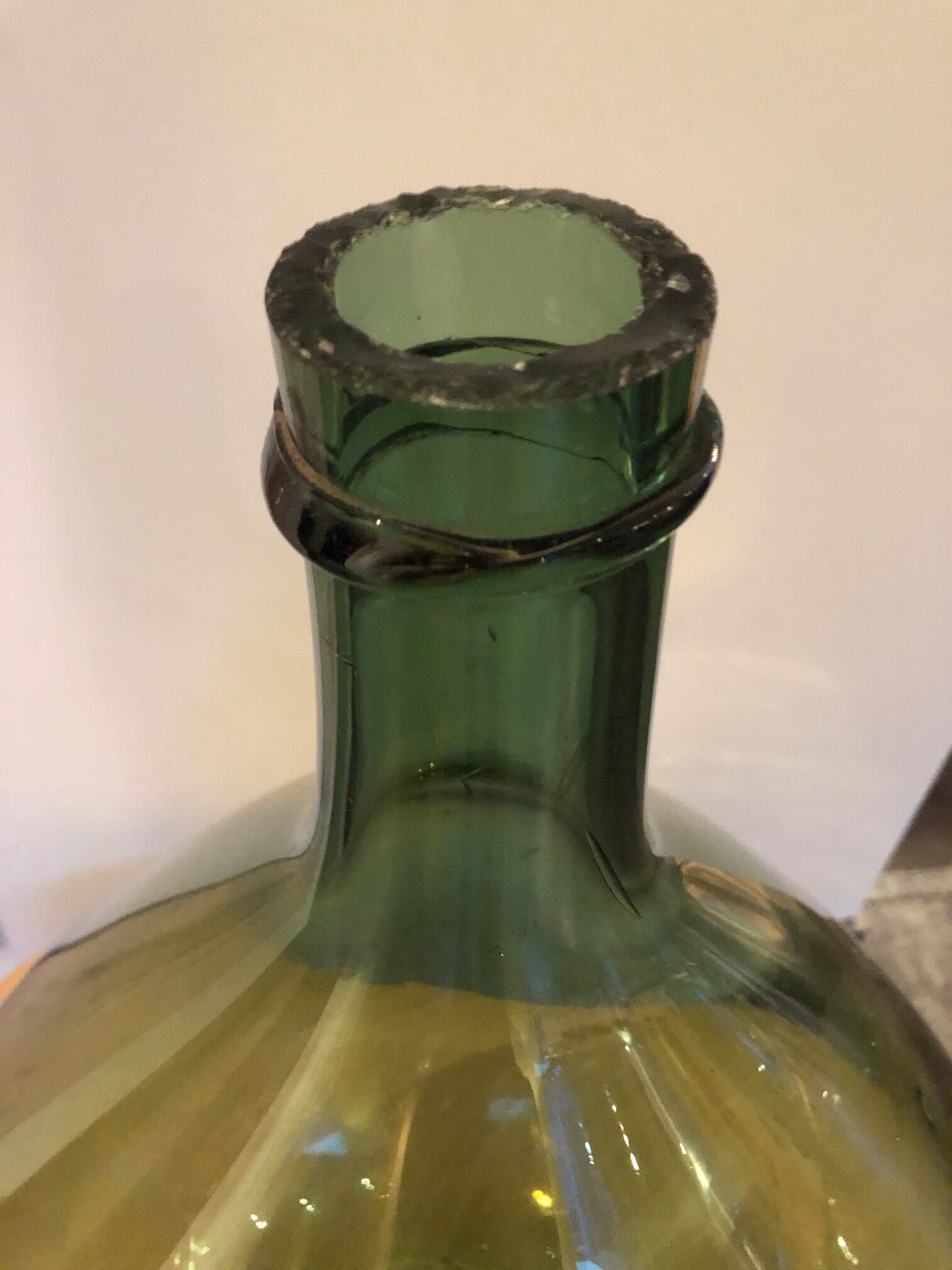 Demijohn 25 litres of blown glass