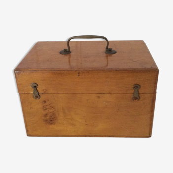 Wooden storage box, old