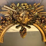 Gilded wooden mirror Regency style 54 x 95 cm