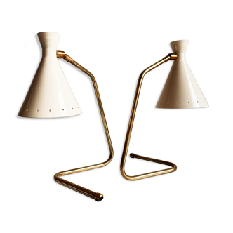 Pair of Italian lamps "cocotte" 50s