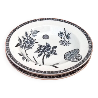 Flat plate, soup plate Model Marguerite Terre de Fer