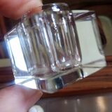 Vintage desk lamp - chrome steel + inkwell + card holder and rosewood pen