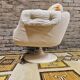 Swivel shell armchair by lusch erzeugnis 1970 vintage